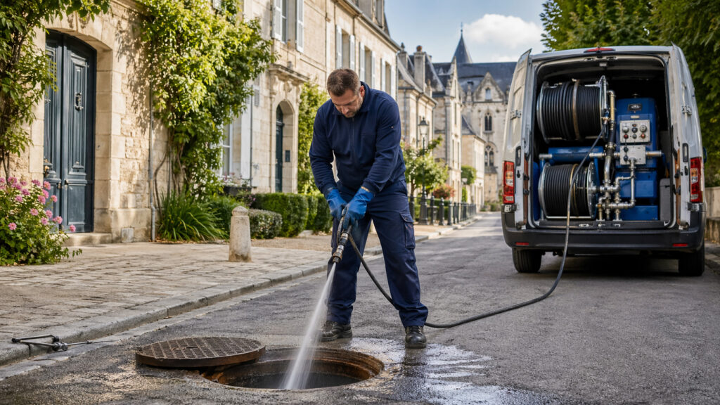 Curage de canalisations à Senlis