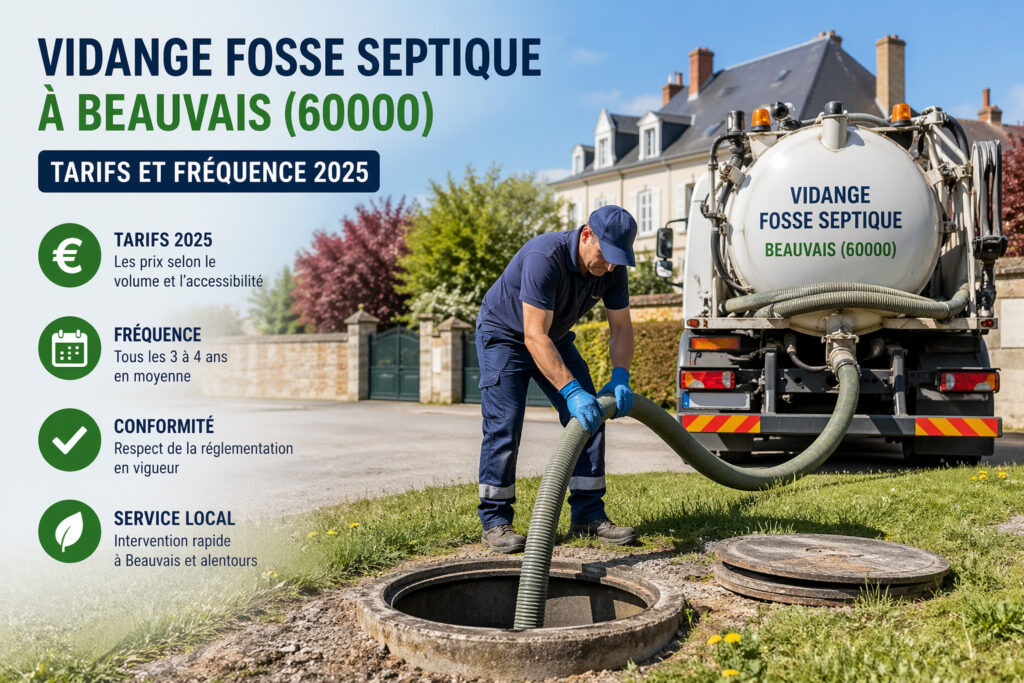 Vidange fosse septique à Beauvais