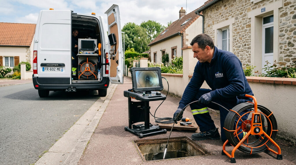 Inspection vidéo canalisations à Méru