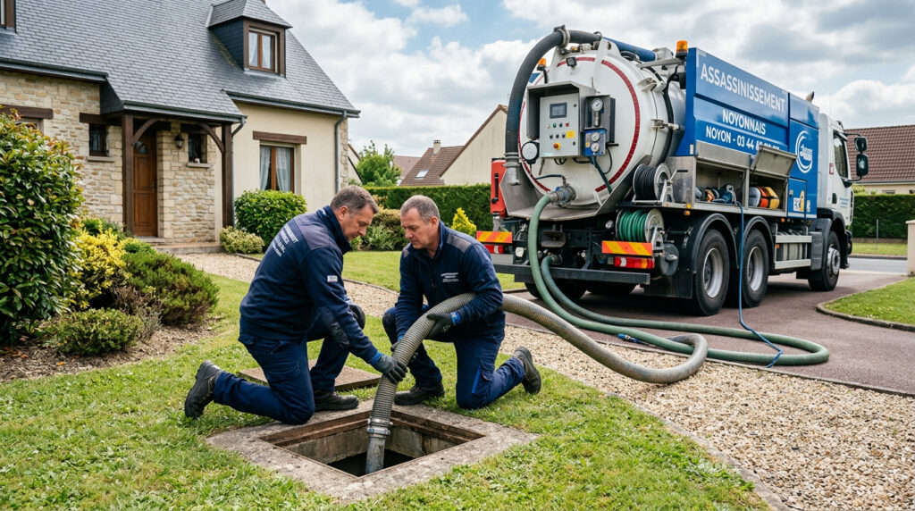 Vidange fosse toutes eaux à Noyon