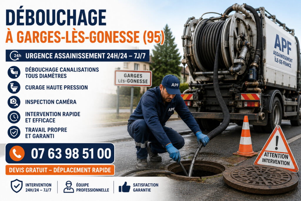Débouchage à Garges-lès-Gonesse (95)