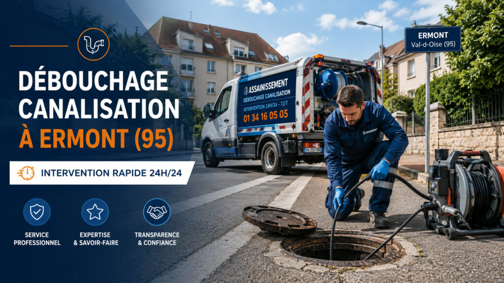 Débouchage canalisation à Ermont (95)