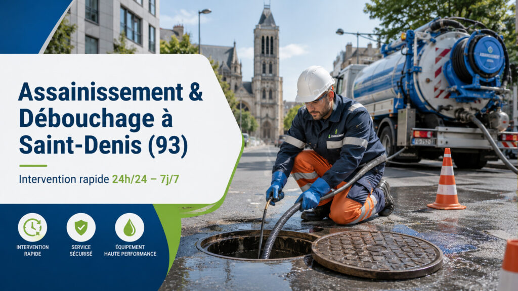 Assainissement et débouchage à Saint-Denis 93
