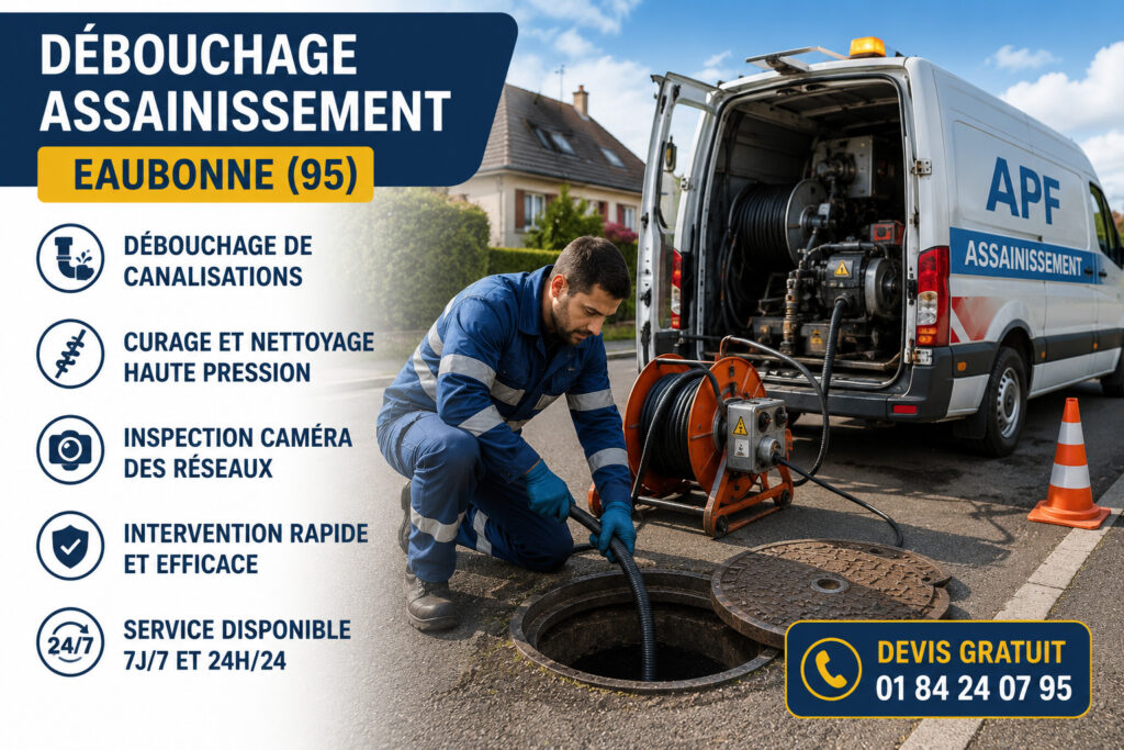 Débouchage et assainissement à Eaubonne (95)