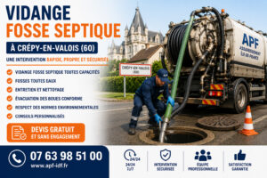 Vidange de fosse septique à Crépy-en-Valois